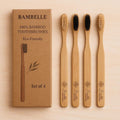 Wooden toothbrushes (pack of 4)